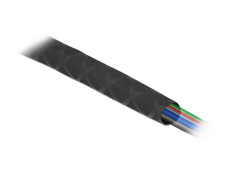 Delock Schrumpfschlauch X-Muster rutschfest 1 m x 40 mm Schwarz Delock Schrumpfschlauch X-Muster rutschfest 1 m x 40 mm Schwarz
