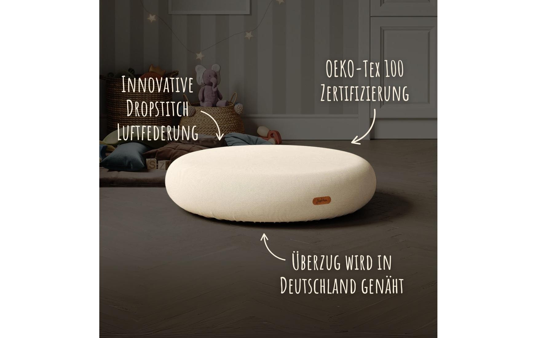 Jupiduu Trampolin Jumpspot Indoor 100 cm Rosa 100 cm