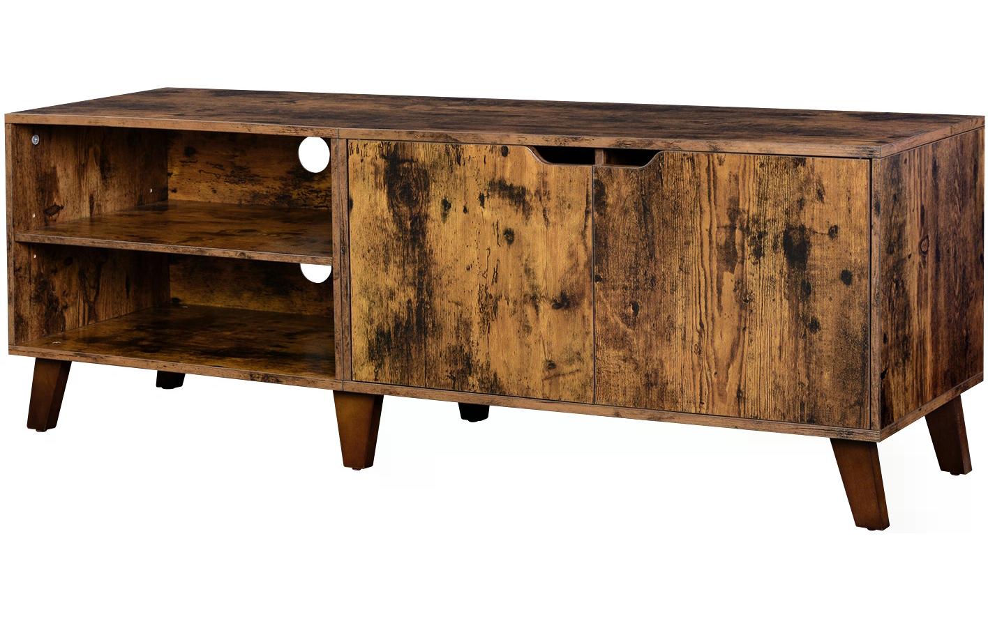 VASAGLE TV-Möbel mit 2 Ablagen 140 x 40 x 50 cm, Braun