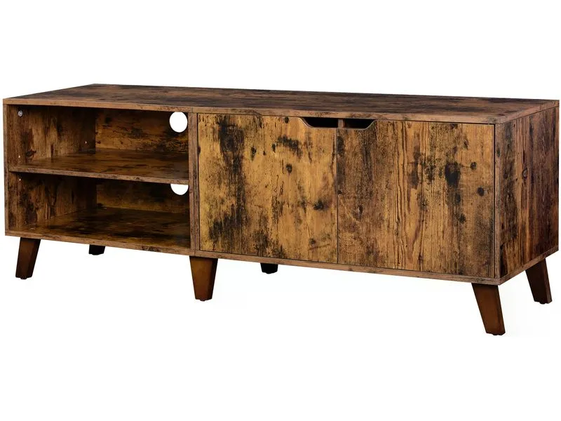 VASAGLE TV-Möbel mit 2 Ablagen 140 x 40 x 50 cm, Braun VASAGLE TV-Möbel mit 2 Ablagen 140 x 40 x 50 cm, Braun
