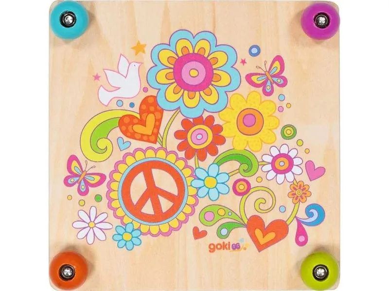 Goki Blumenpresse Flower Power 17.5 x 17.5 x 4.5 cm Goki Blumenpresse Flower Power 17.5 x 17.5 x 4.5 cm
