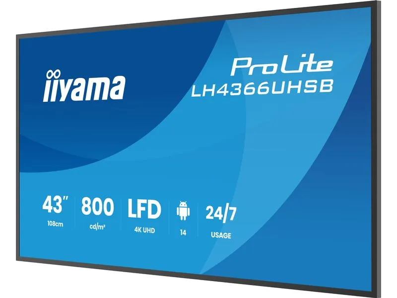 iiyama Public Display ProLite LH4366UHSB-B1AG 43