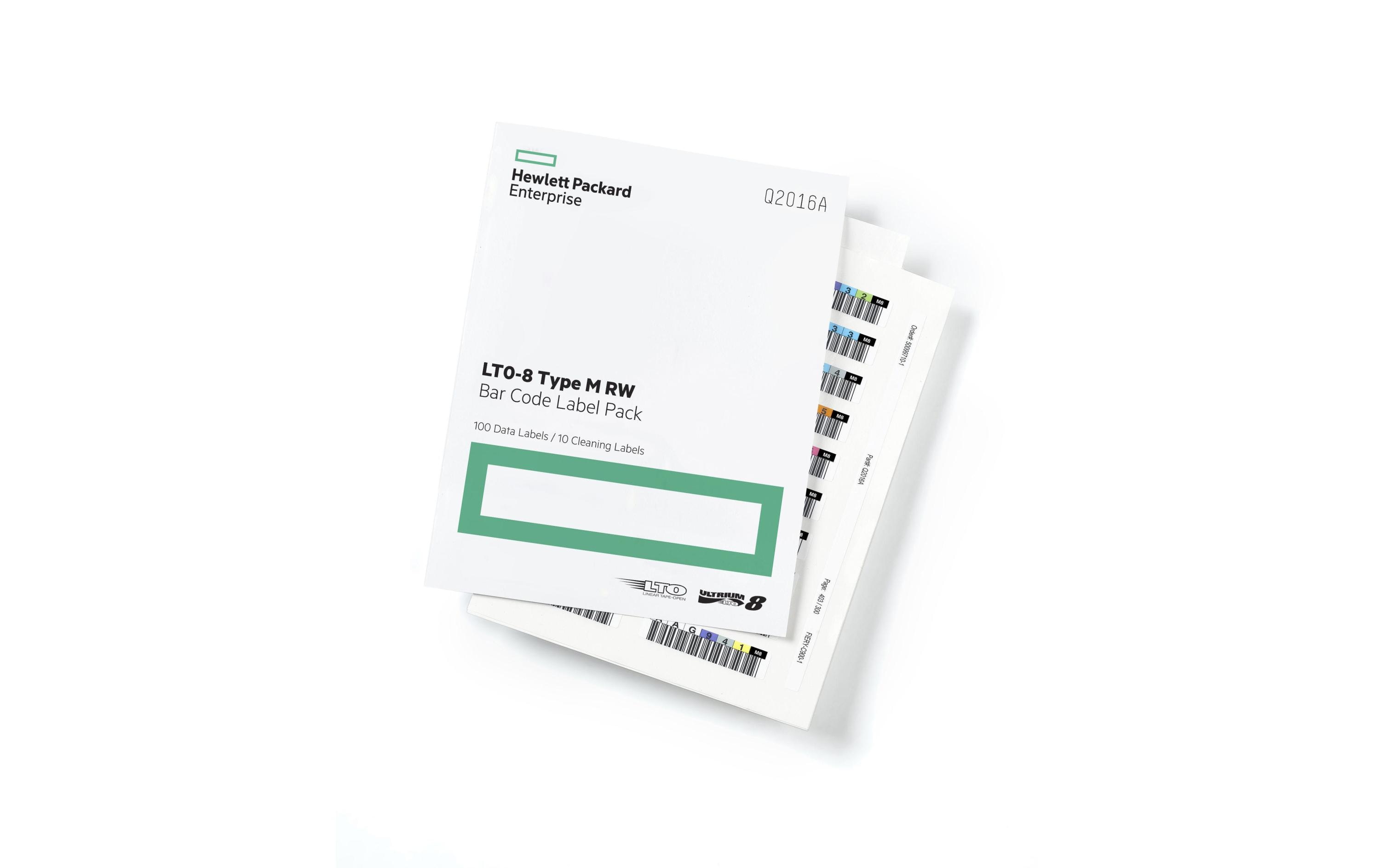 HPE Etiketten LTO-8 Q2015A Strichcode, 100 Pack HPE Etiketten LTO-8 Q2015A Strichcode, 100 Pack