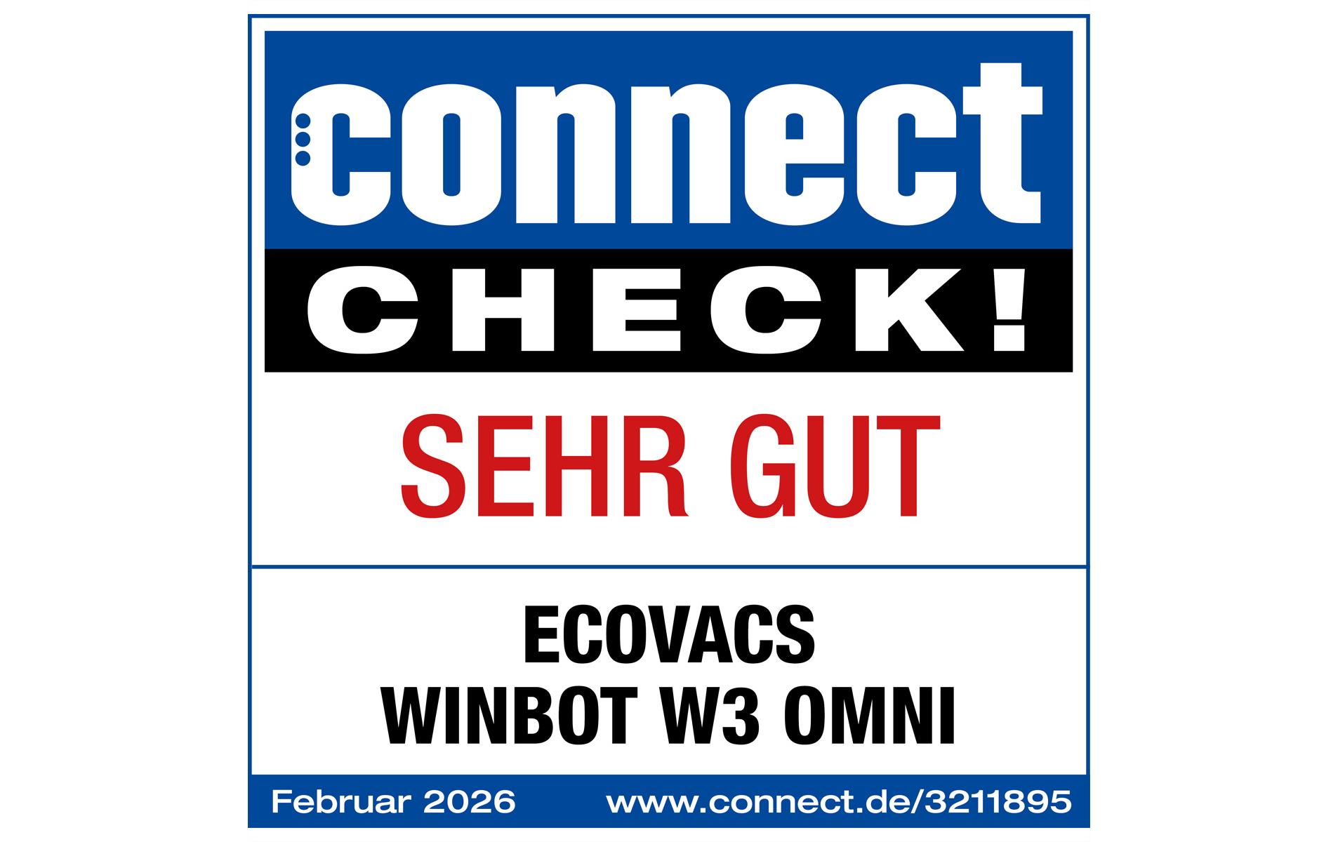 Ecovacs Fensterputzroboter WINBOT W3 OMNI Weiss