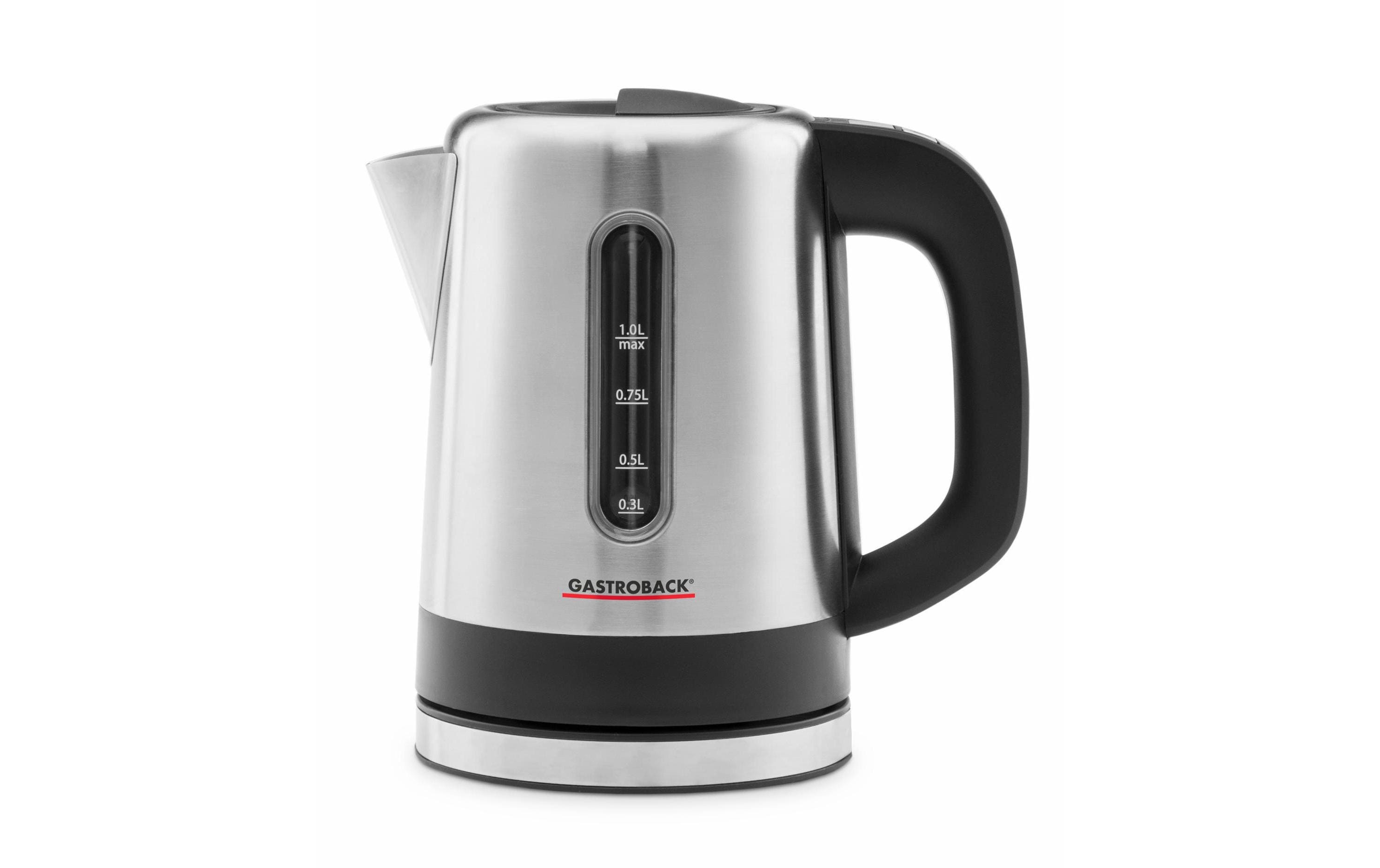 Gastroback Wasserkocher Mini 1 l, Silber