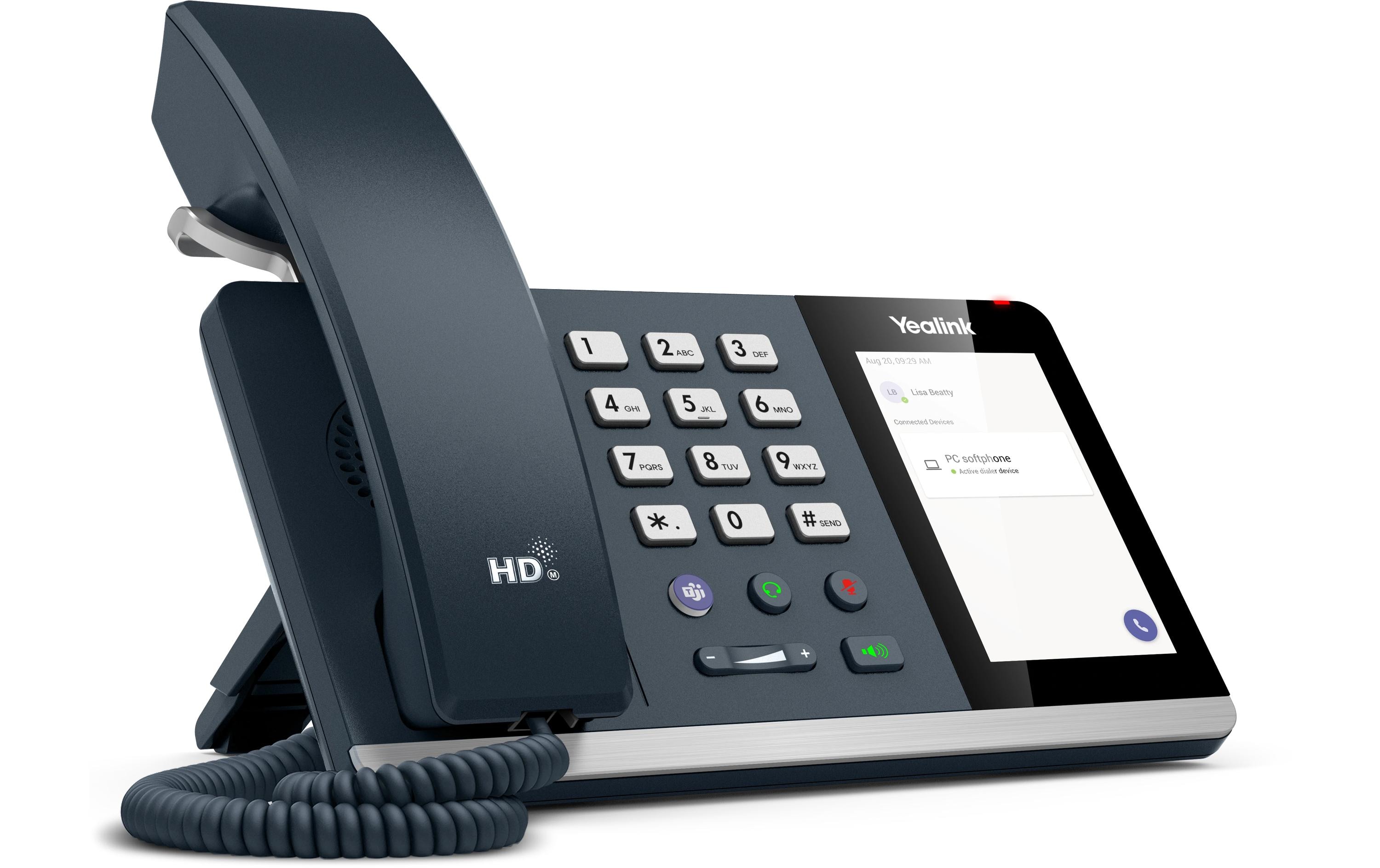 Yealink Tischtelefon MP45 Teams Edition Grau/Schwarz Yealink Tischtelefon MP45 Teams Edition Grau/Schwarz