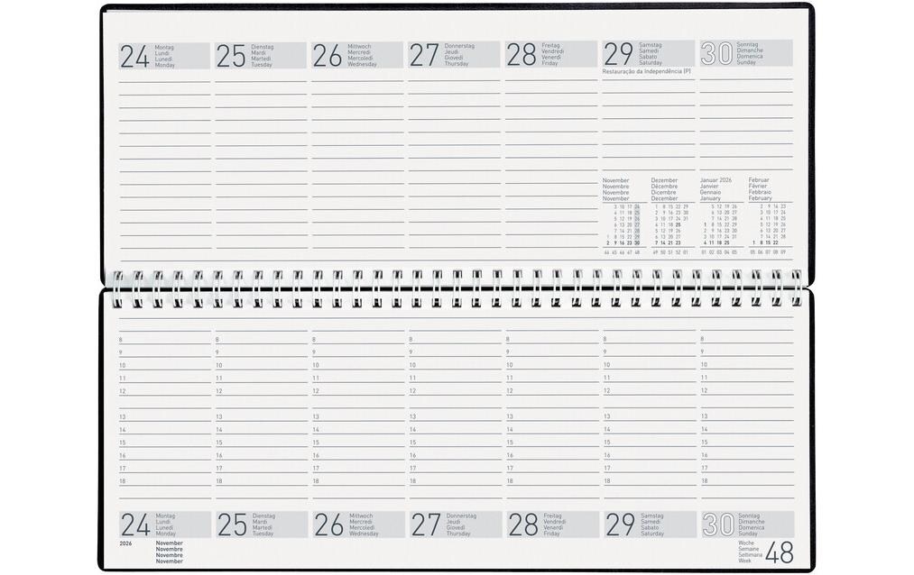 Biella Pultkalender Seplana Dunkelblau, 29.8 x 11.7 cm Biella Pultkalender Seplana Dunkelblau, 29.8 x 11.7 cm