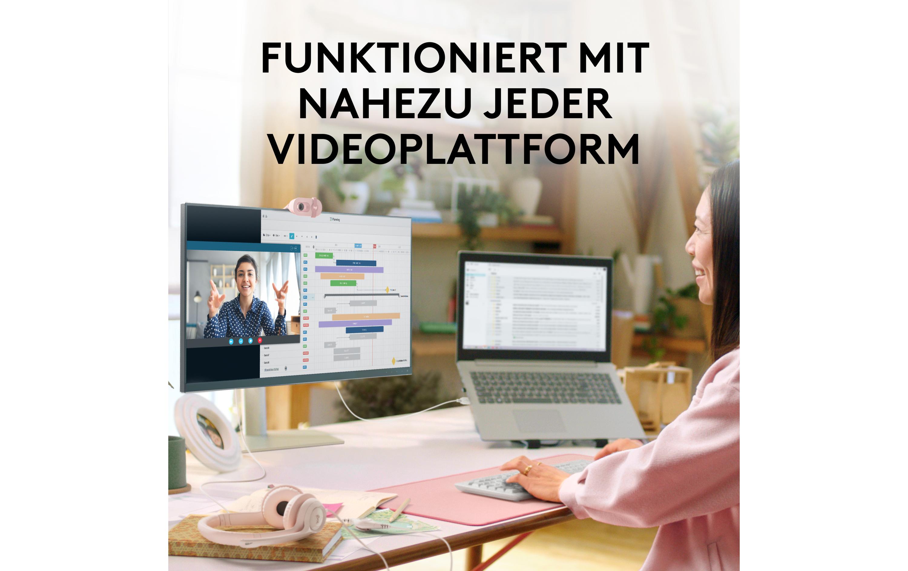 Logitech Brio 100 Rosa