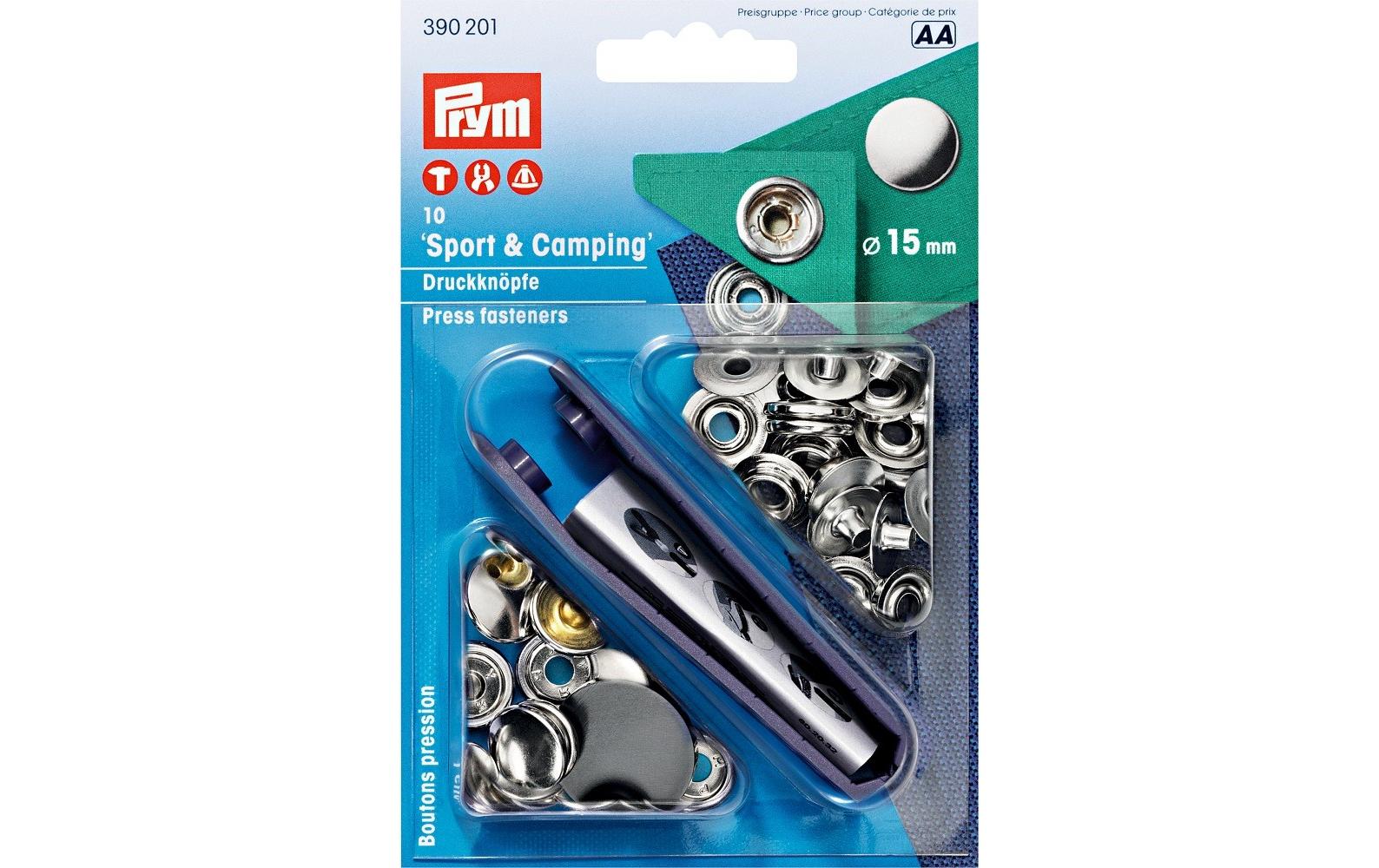 Prym Druckknöpfe Camping 15 mm, 10 Stück Prym Druckknöpfe Camping 15 mm, 10 Stück