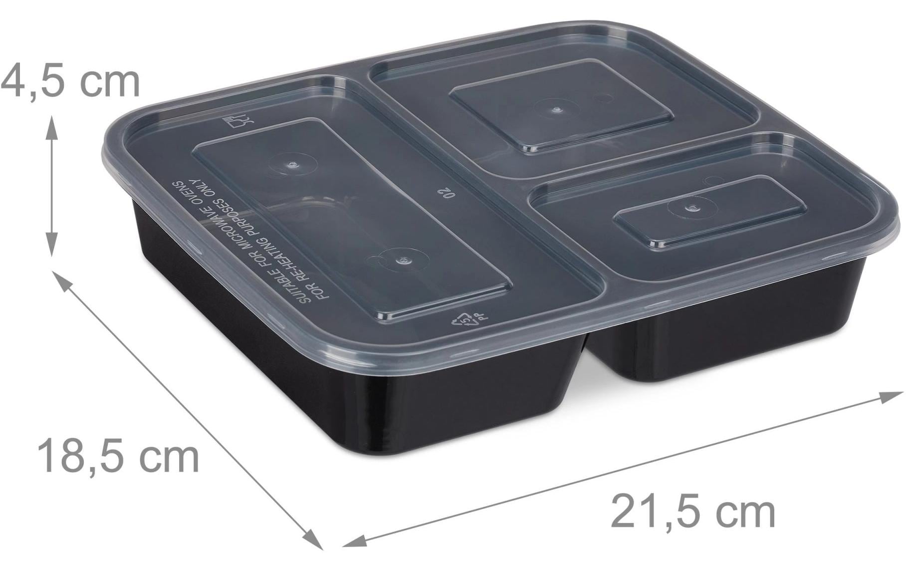 relaxdays Menübox 3-fach 10 Stück