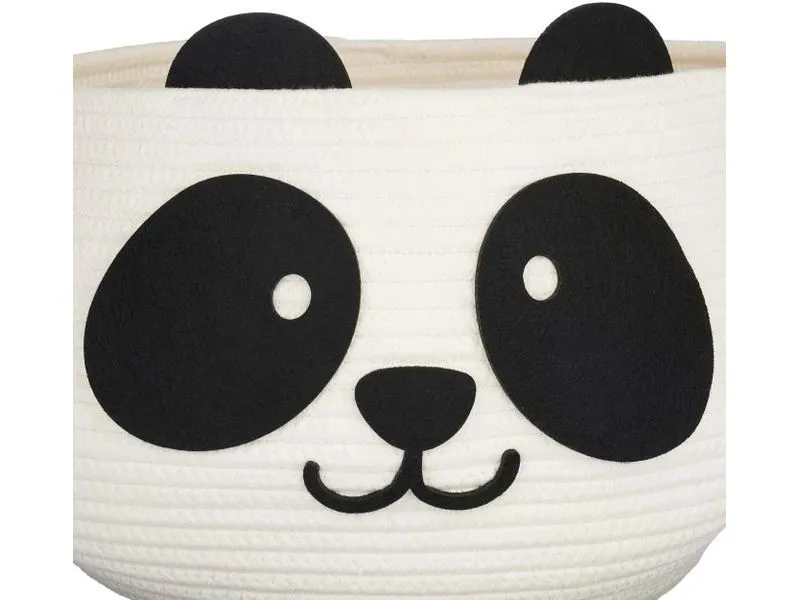 relaxdays Spielzeugkorb Filz Panda relaxdays Spielzeugkorb Filz Panda