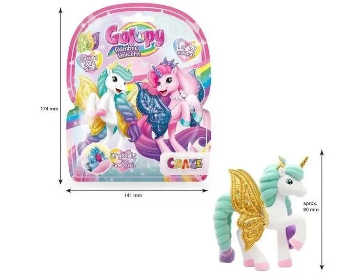 Craze Regenbogen-Einhorn Spielzeugfigur Assortiert