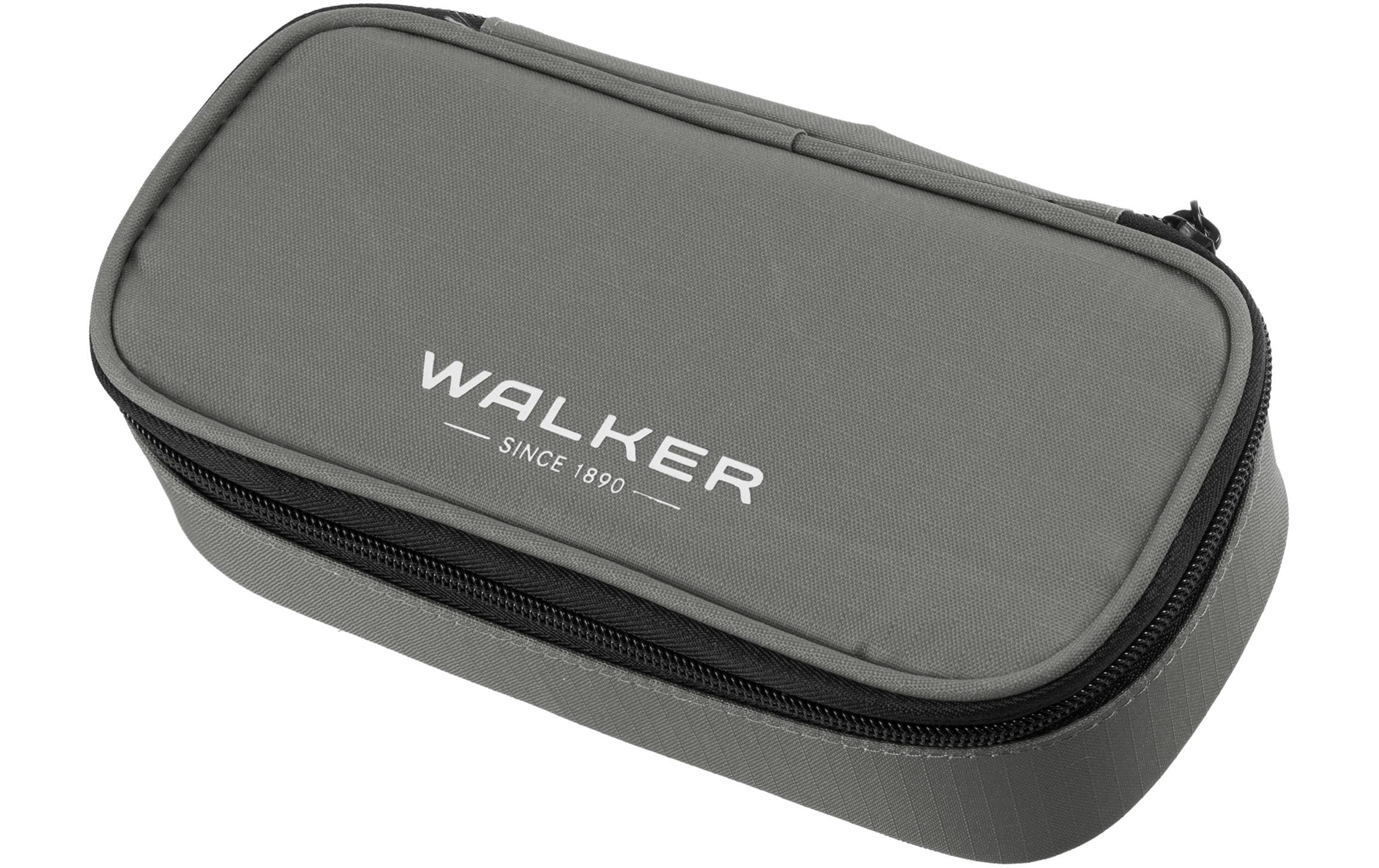 Walker Etui Pencil Box 21 x 10 x 6 cm, Steel Grey
