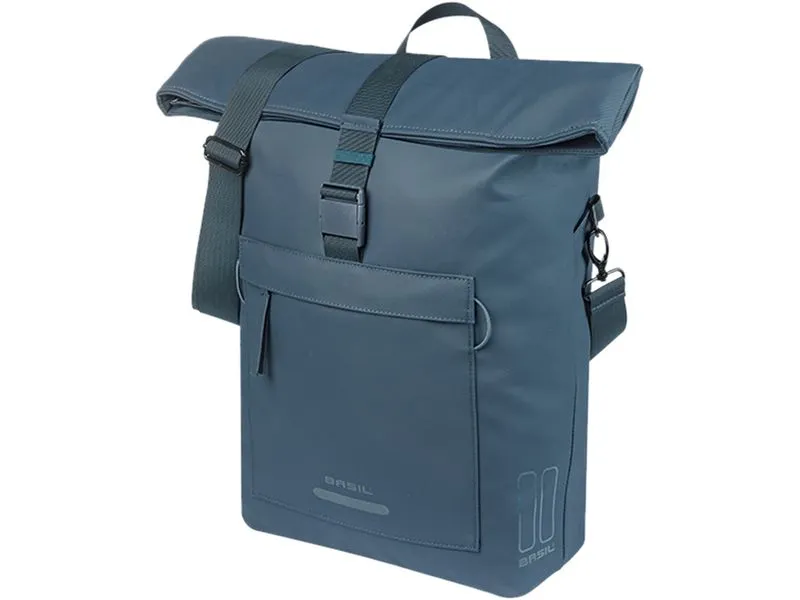 BASIL Gepäckträgertasche Brooklyn MIK Hooks, 17 l, navy