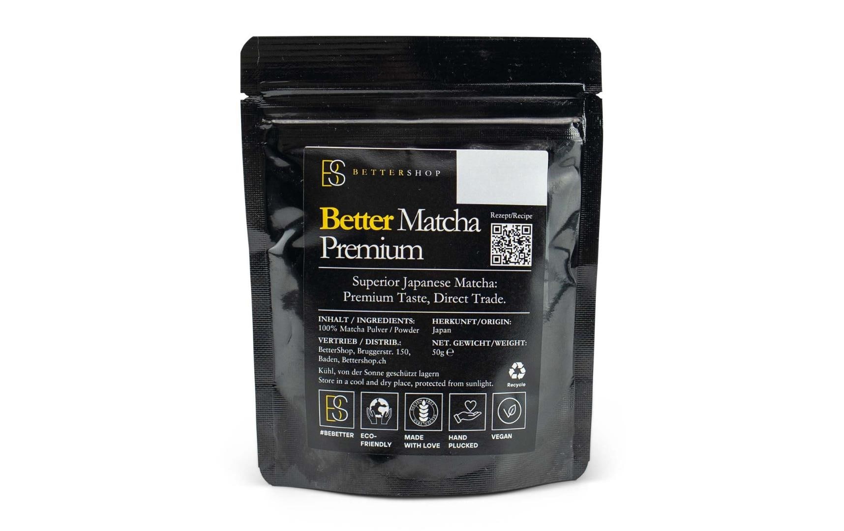 BetterMatcha Bio Matcha Premium 50 g