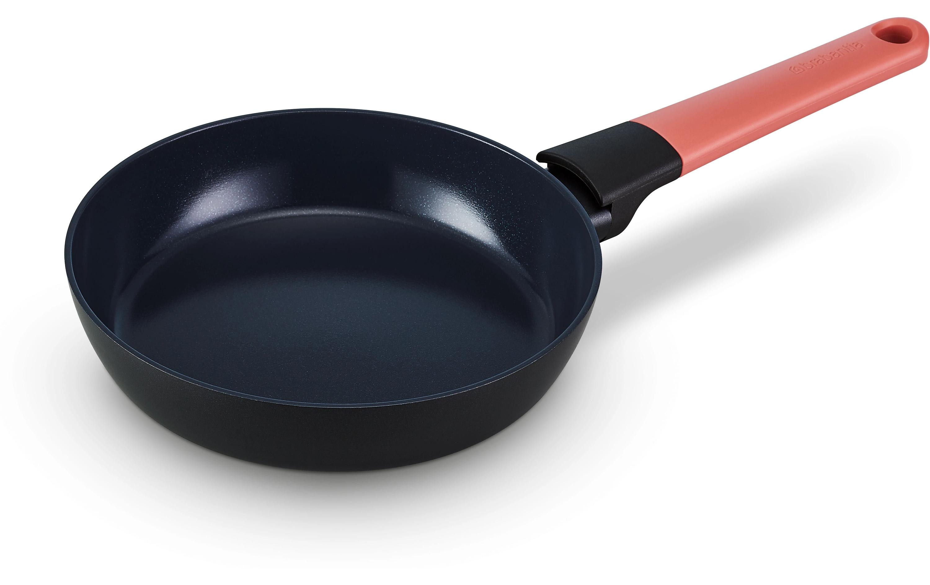 Brabantia Bratpfanne Tasty+ 20 cm, Schwarz/Terracotta Pink