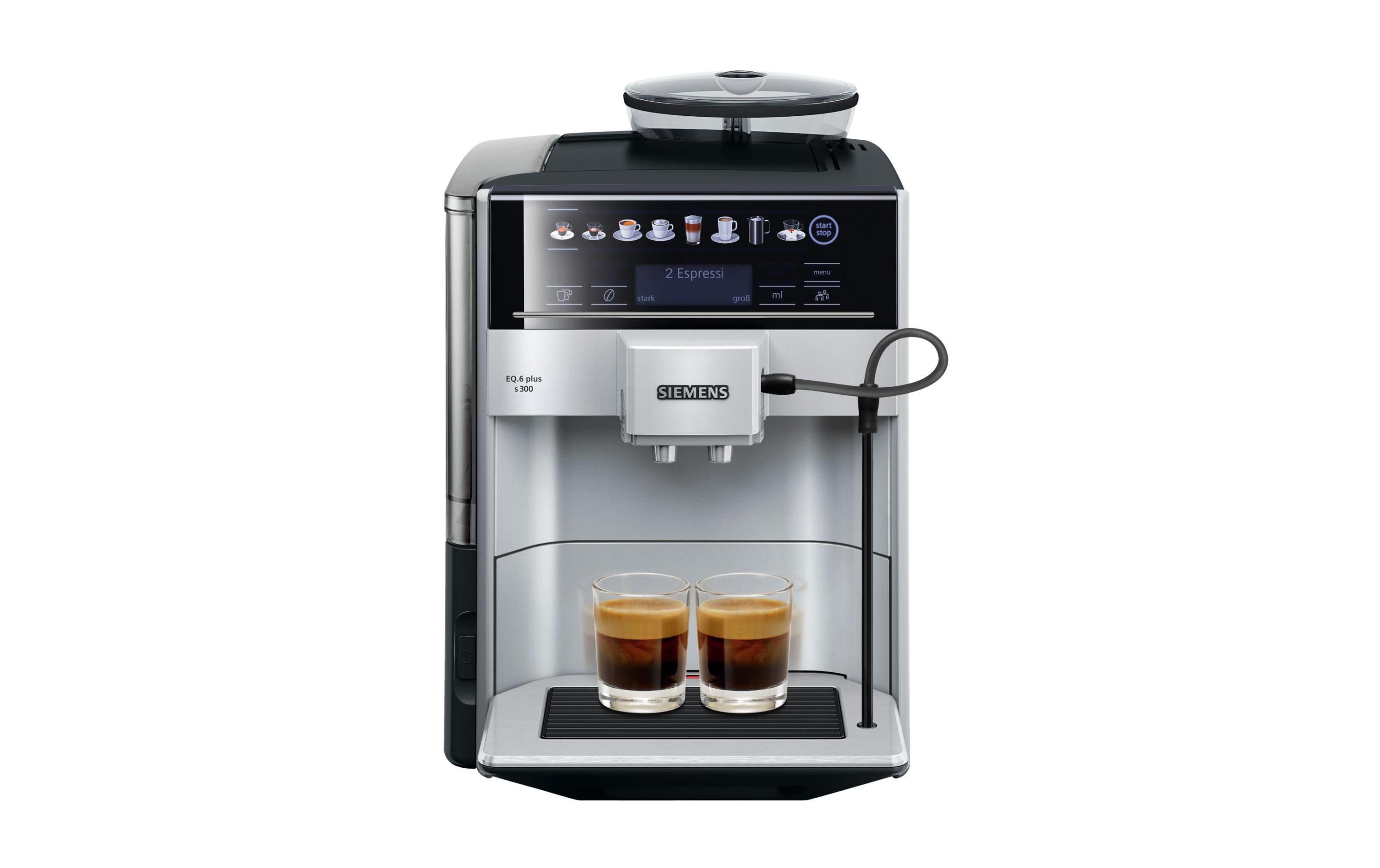 Siemens Kaffeevollautomat EQ.6 plus s300 Grau, Schwarz Siemens Kaffeevollautomat EQ.6 plus s300 Grau, Schwarz