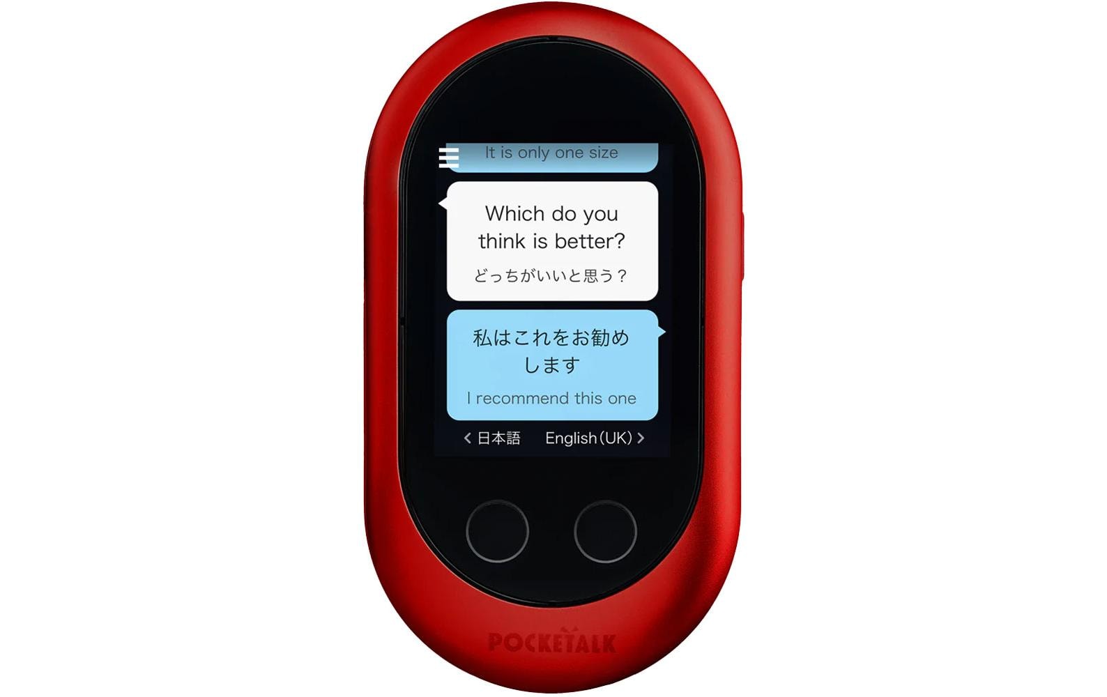 Pocketalk Übersetzer Classic Rot Pocketalk Übersetzer Classic Rot