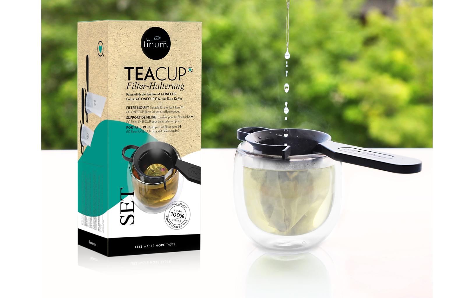 Finum Teacup Set, Schwarz