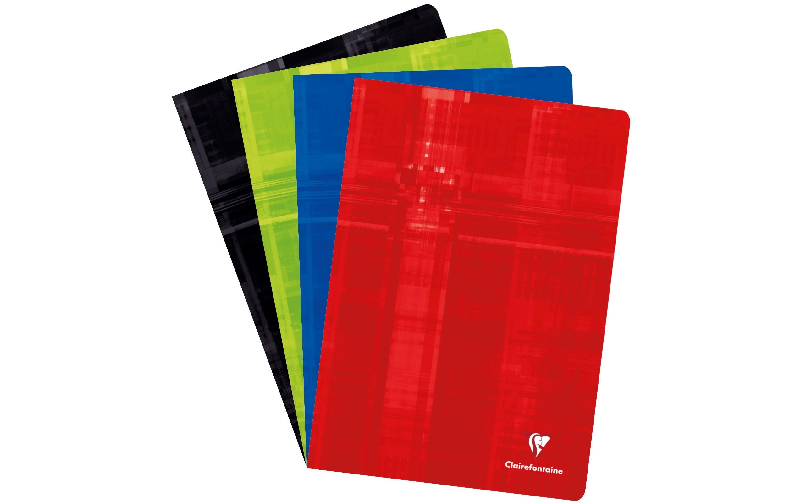 Clairefontaine Schulheft 60 Blatt, A4, 5 mm kariert, 10 Stk, assortiert Clairefontaine Schulheft 60 Blatt, A4, 5 mm kariert, 10 Stk, assortiert