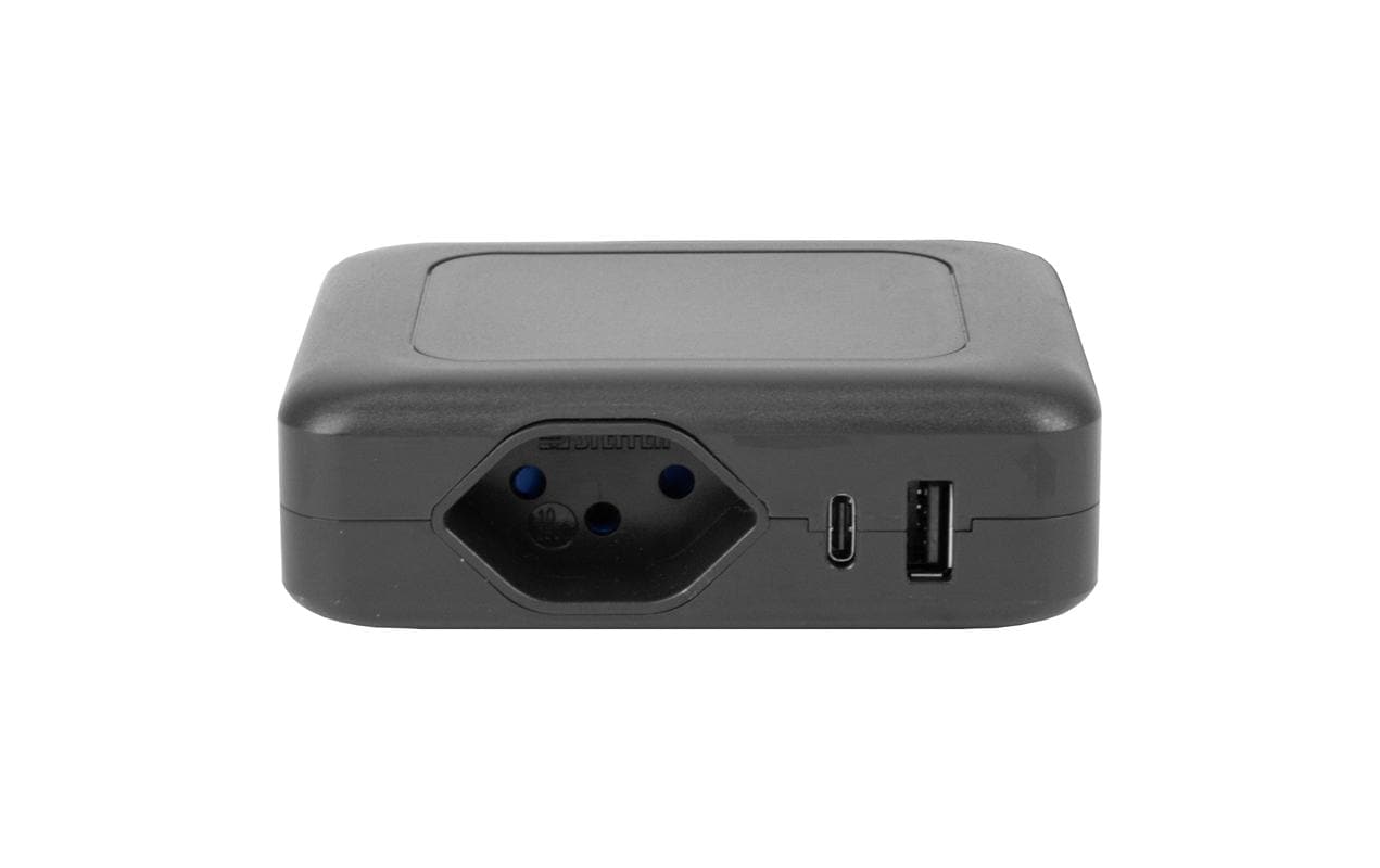 STEFFEN Ladestation IQ 1 x T13 + 1 x USB-A/C, Schwarz