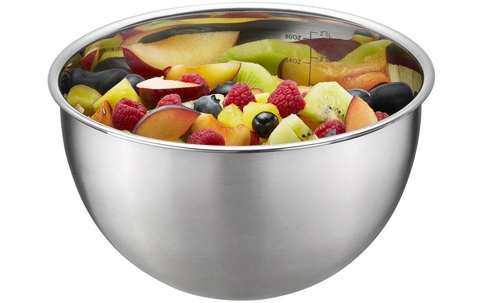 GEFU Rührschüssel-Set Mondi 1 l/2.5 l/4.5 l, Schwarz/Silber