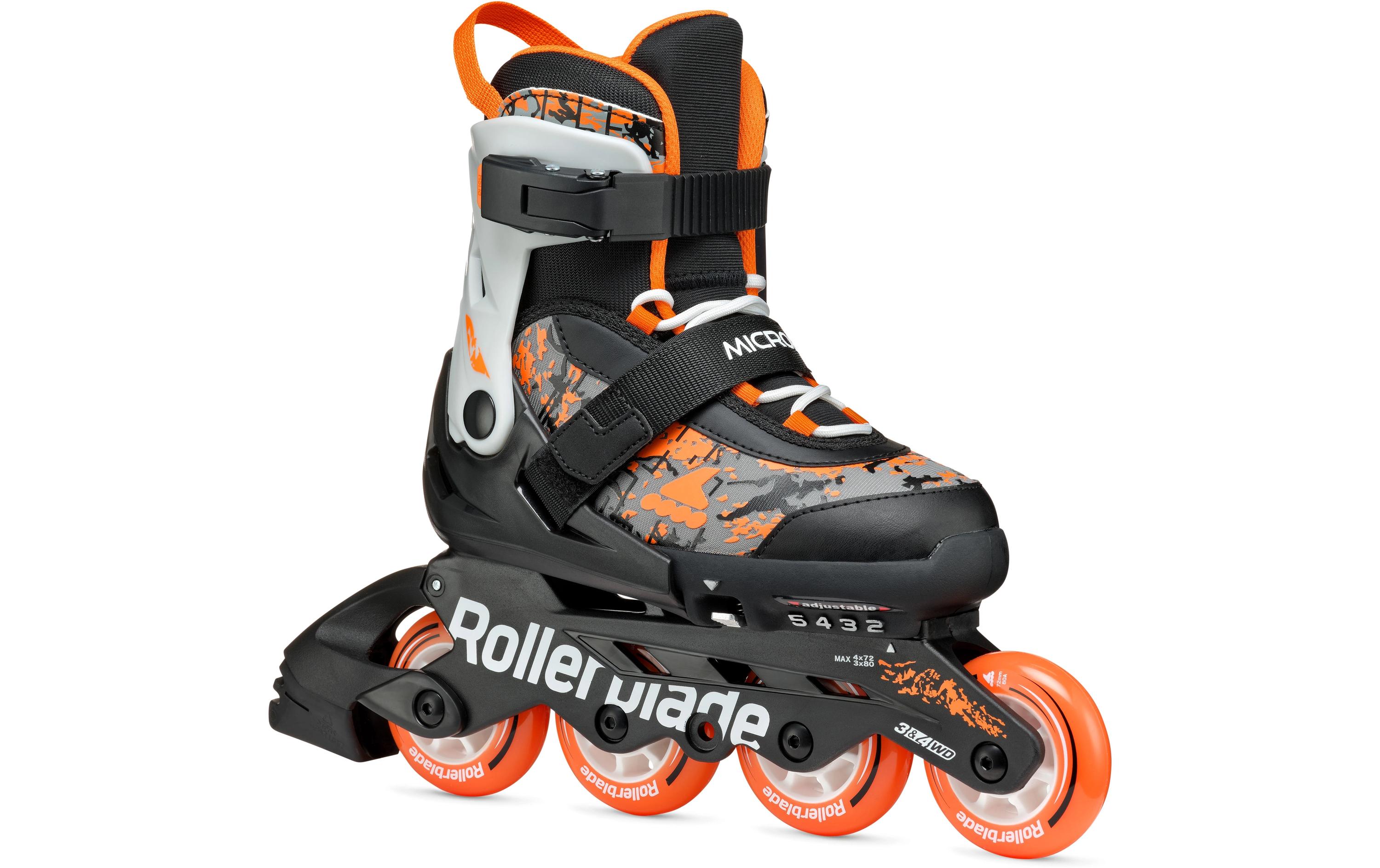 ROLLERBLADE Inline-Skates Microblade SL Schwarz/Orange, 28-32