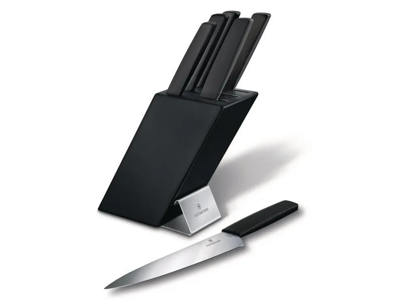 Victorinox Messerblock Swiss Modern Schwarz