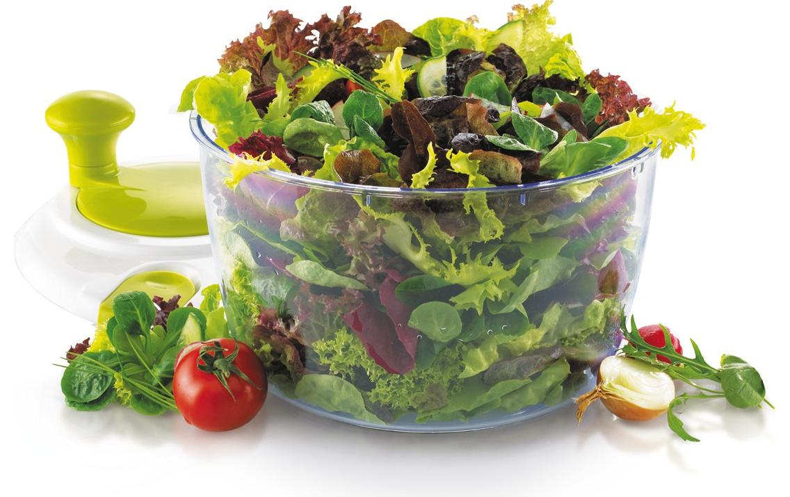 Ibili Salatschleuder 24 cm 24 cm, Weiss