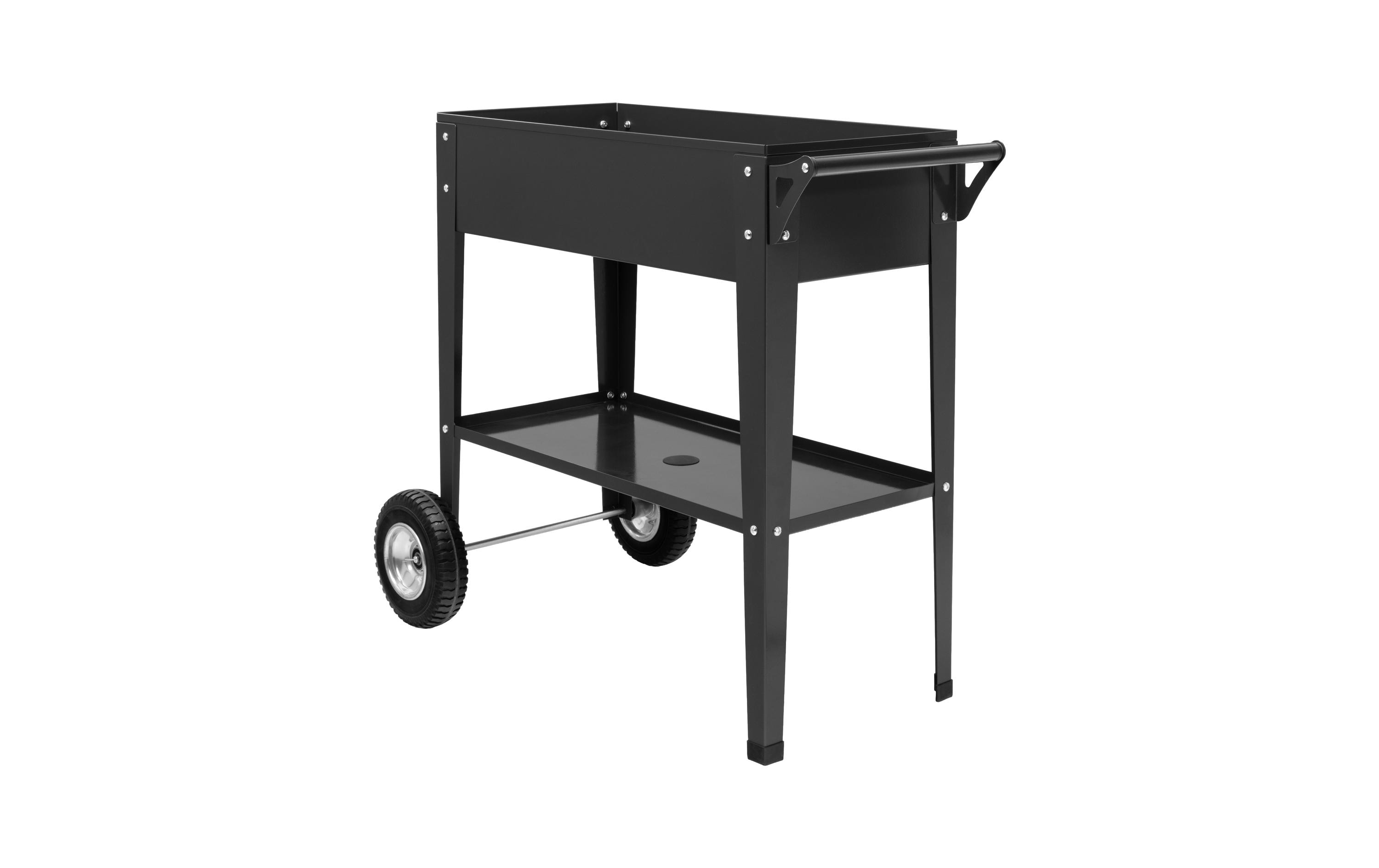 COCON Hochbeet mit Räder 85 x 50 x 80 cm, Anthrazit