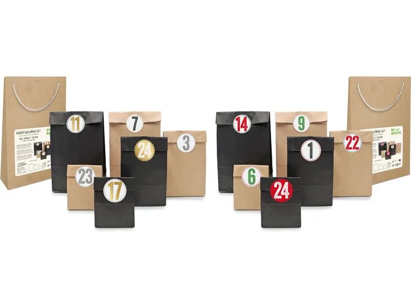 Braun + Company Adventskalender Set Pure, 24 Tüten, 48-teilig Braun + Company Adventskalender Set Pure, 24 Tüten, 48-teilig