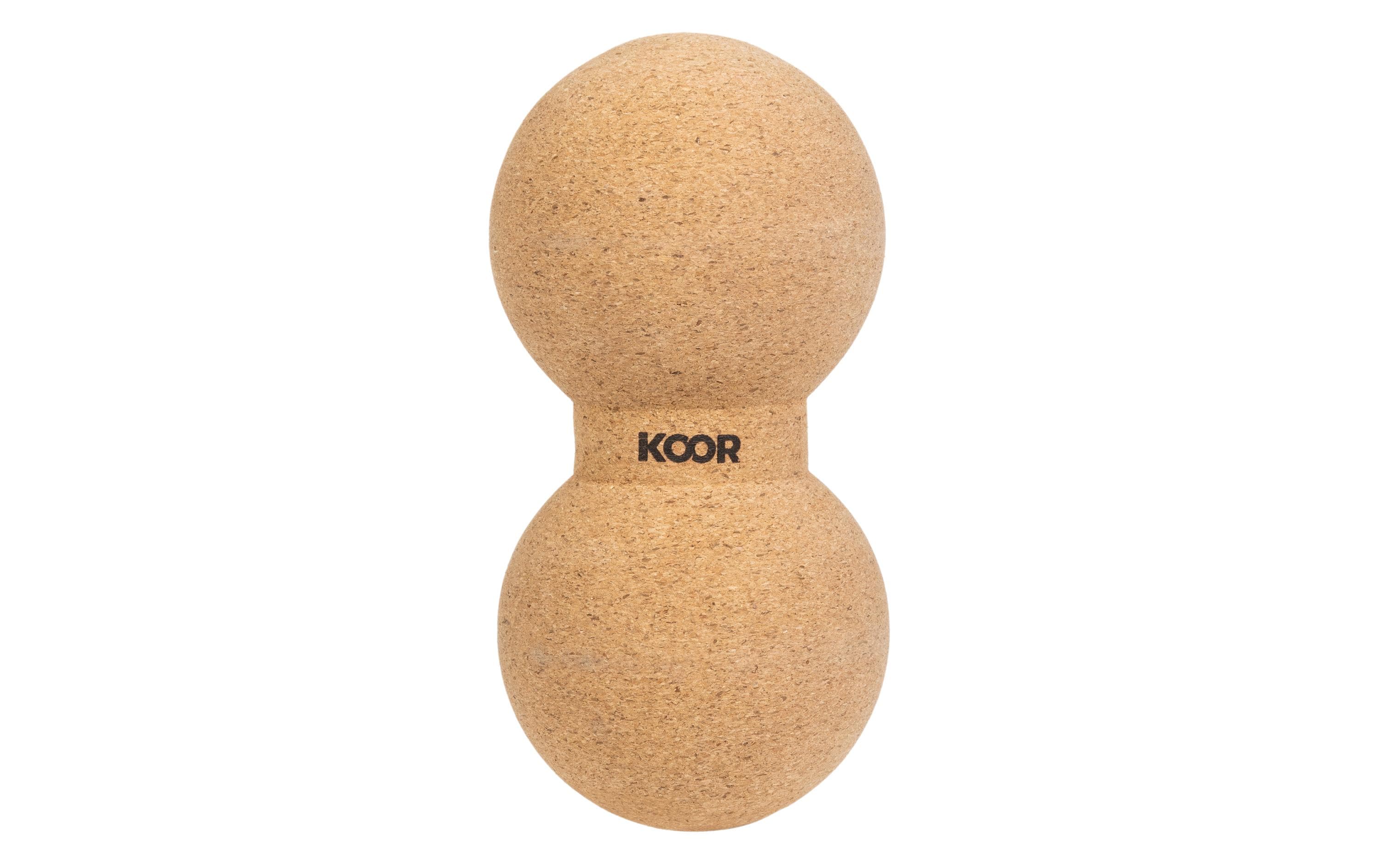 KOOR Faszientraining Doppelball, Kork