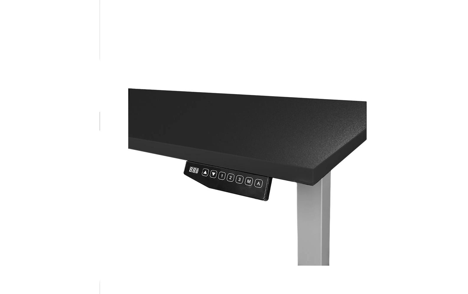 Contini höhenverstellbarer Bürotisch 1.8x0.8 m Schwarz Grau