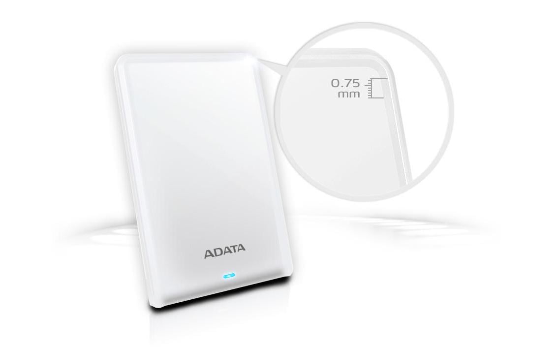 ADATA Externe Festplatte HV620S 1 TB, Weiss