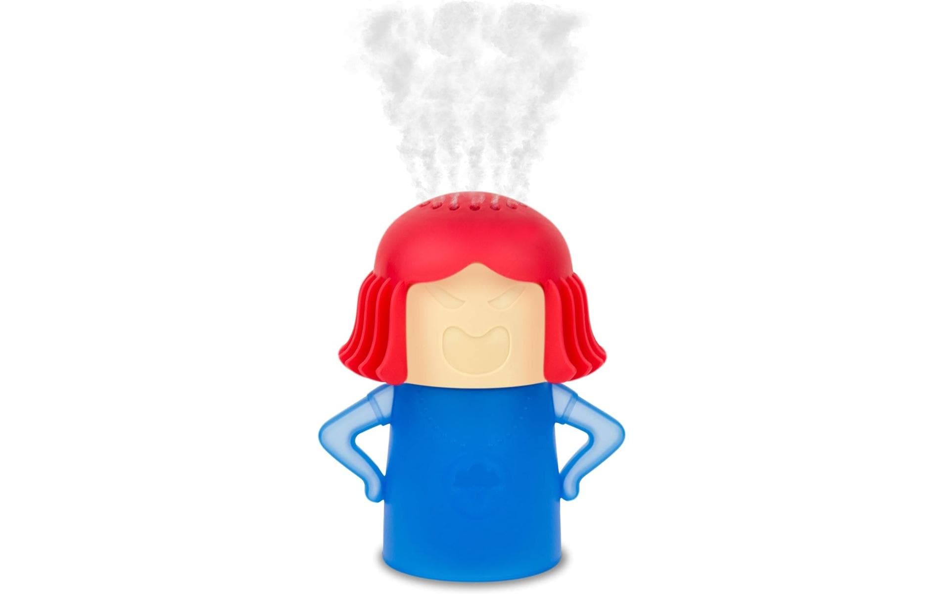 PiepEi Mikrowellenreiniger Angry Mama, Rot / Blau