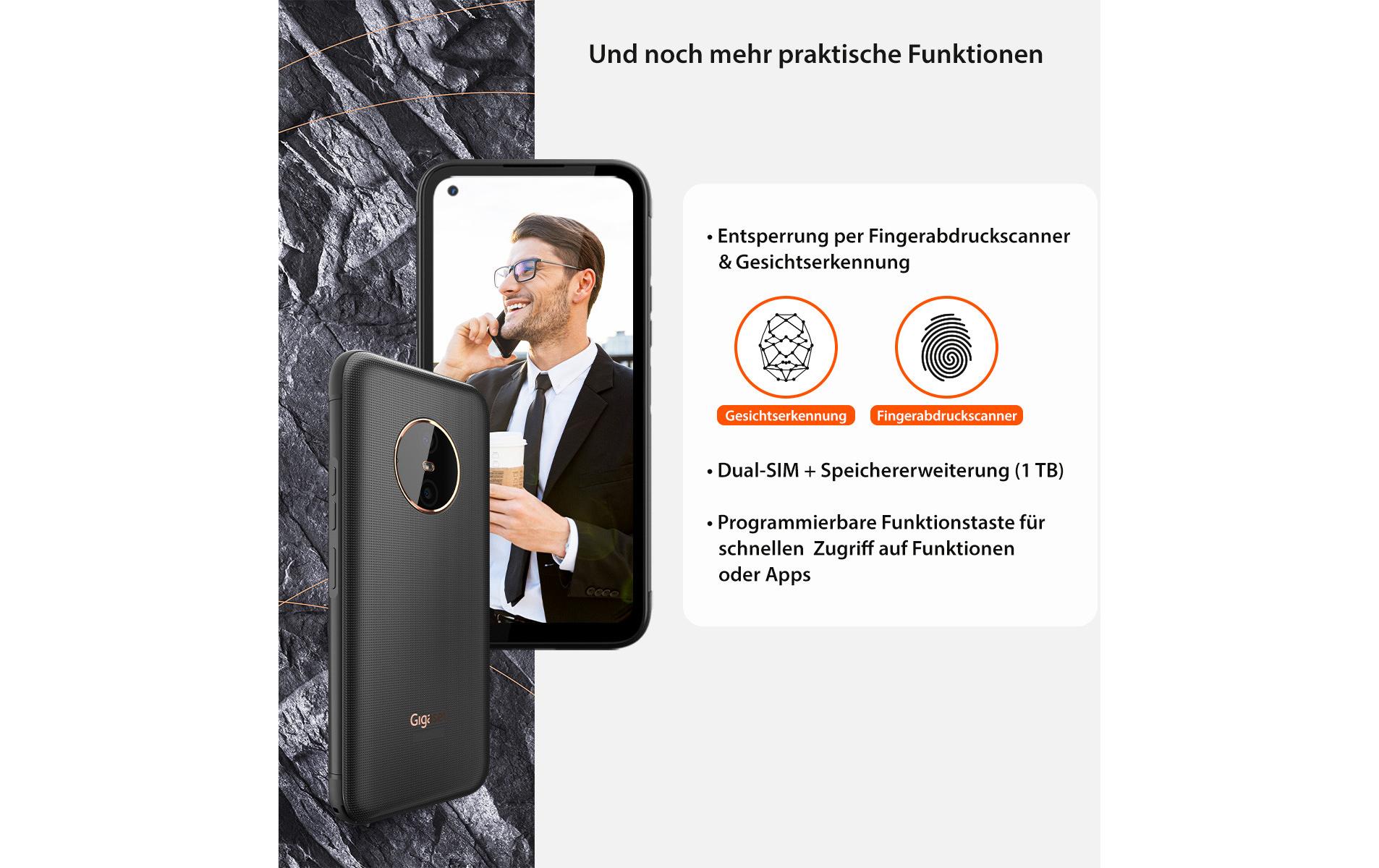 Gigaset GX6 128 GB Titanium Schwarz