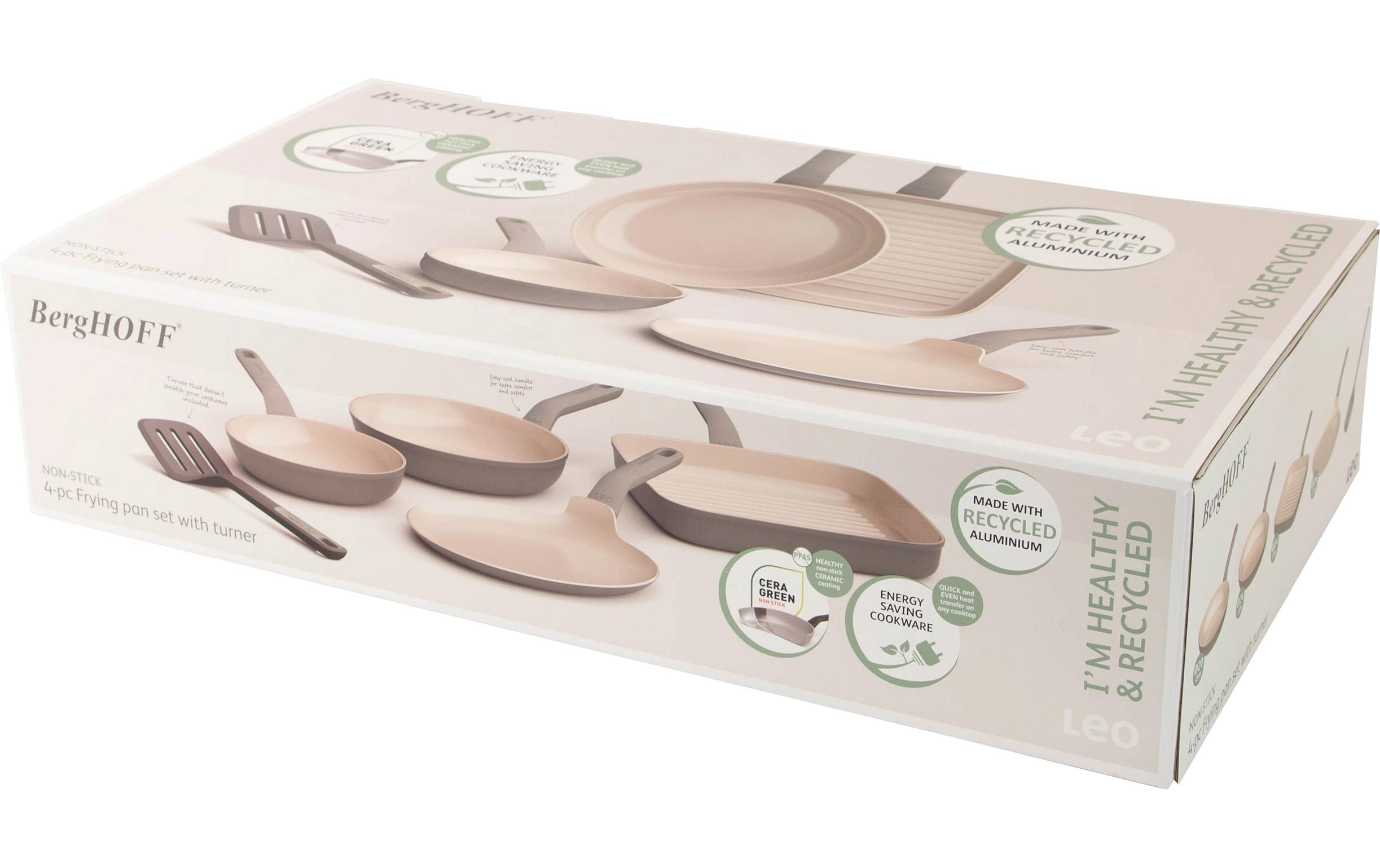 BergHOFF Bratpfannen-Set Leo Balance 5-teilig, Moonmist