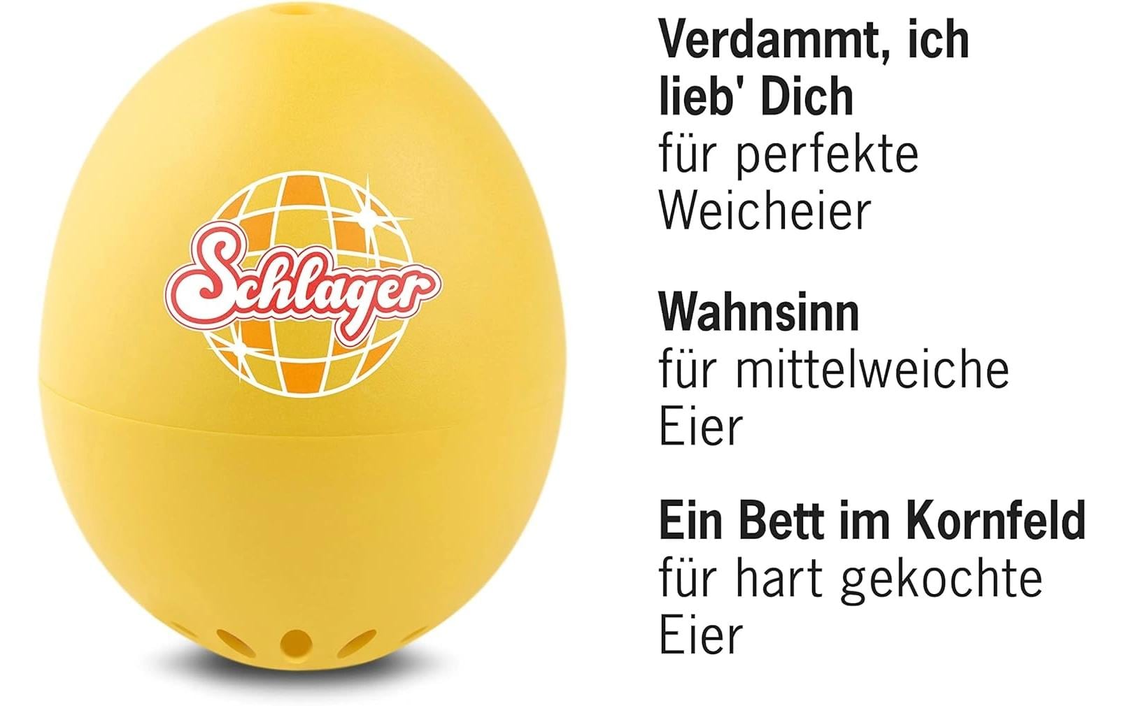 PiepEi Küchentimer Singende Eieruhr Schlager, Gelb