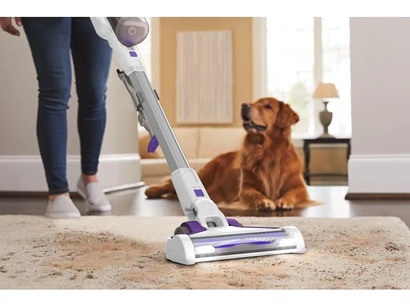 BLACK+DECKER Akku-Hand- und Stielsauger Pet 4 in 1 Lila/Weiss