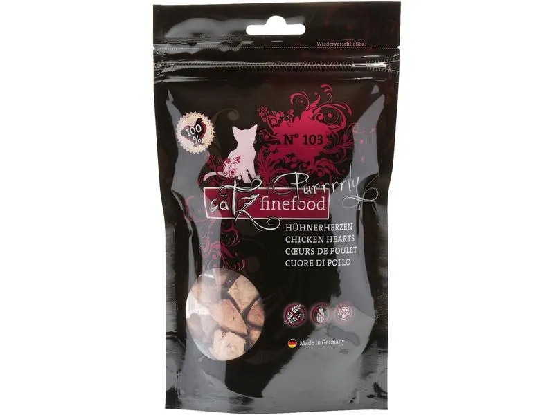 catz finefood Katzen-Snack Purrrrly No.103 Hühnerherzen, 35 g catz finefood Katzen-Snack Purrrrly No.103 Hühnerherzen, 35 g