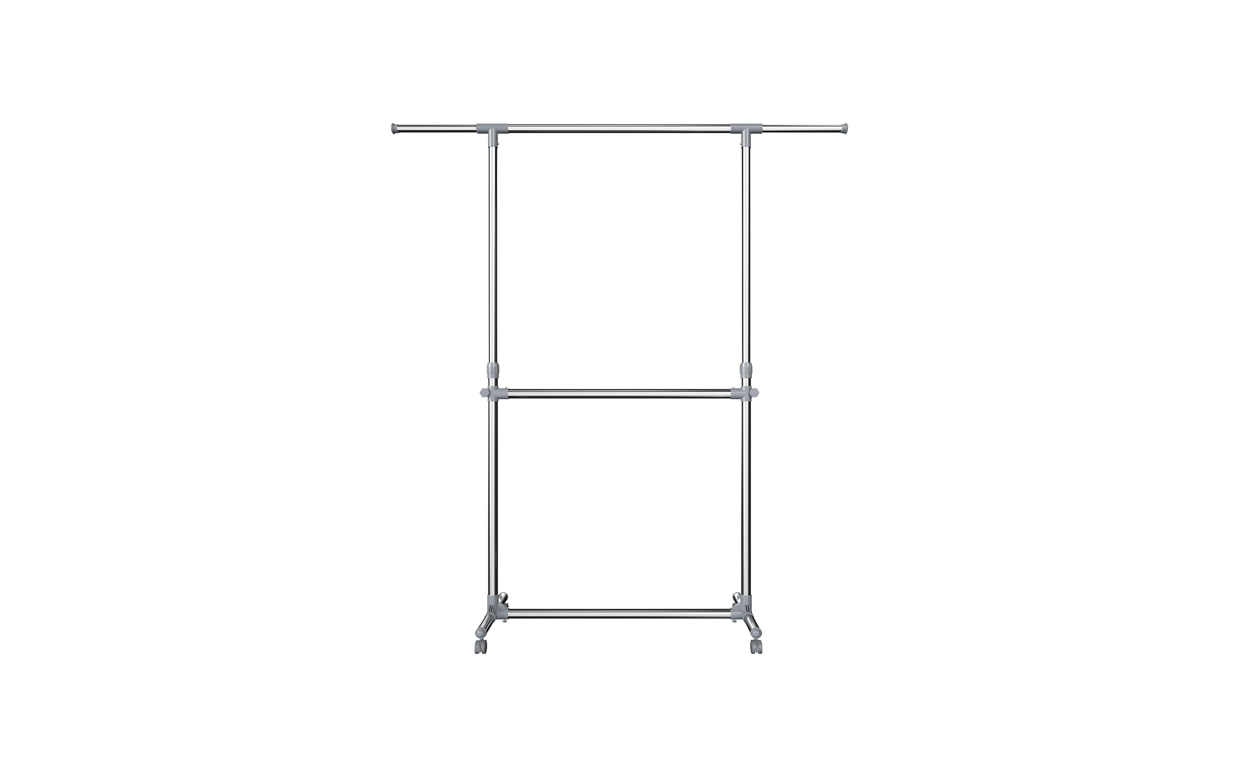 Songmics Garderobenständer 101 - 166 cm, Metall