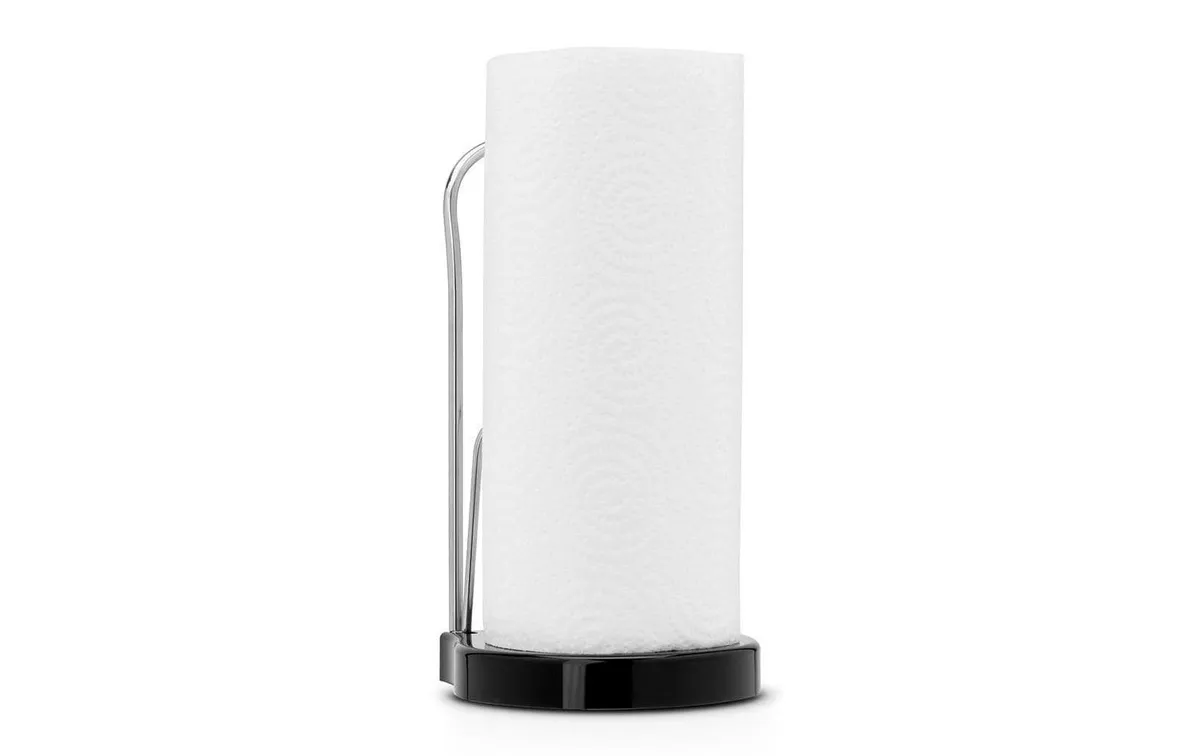 Brabantia Küchenrollenhalter Schwarz/Silber