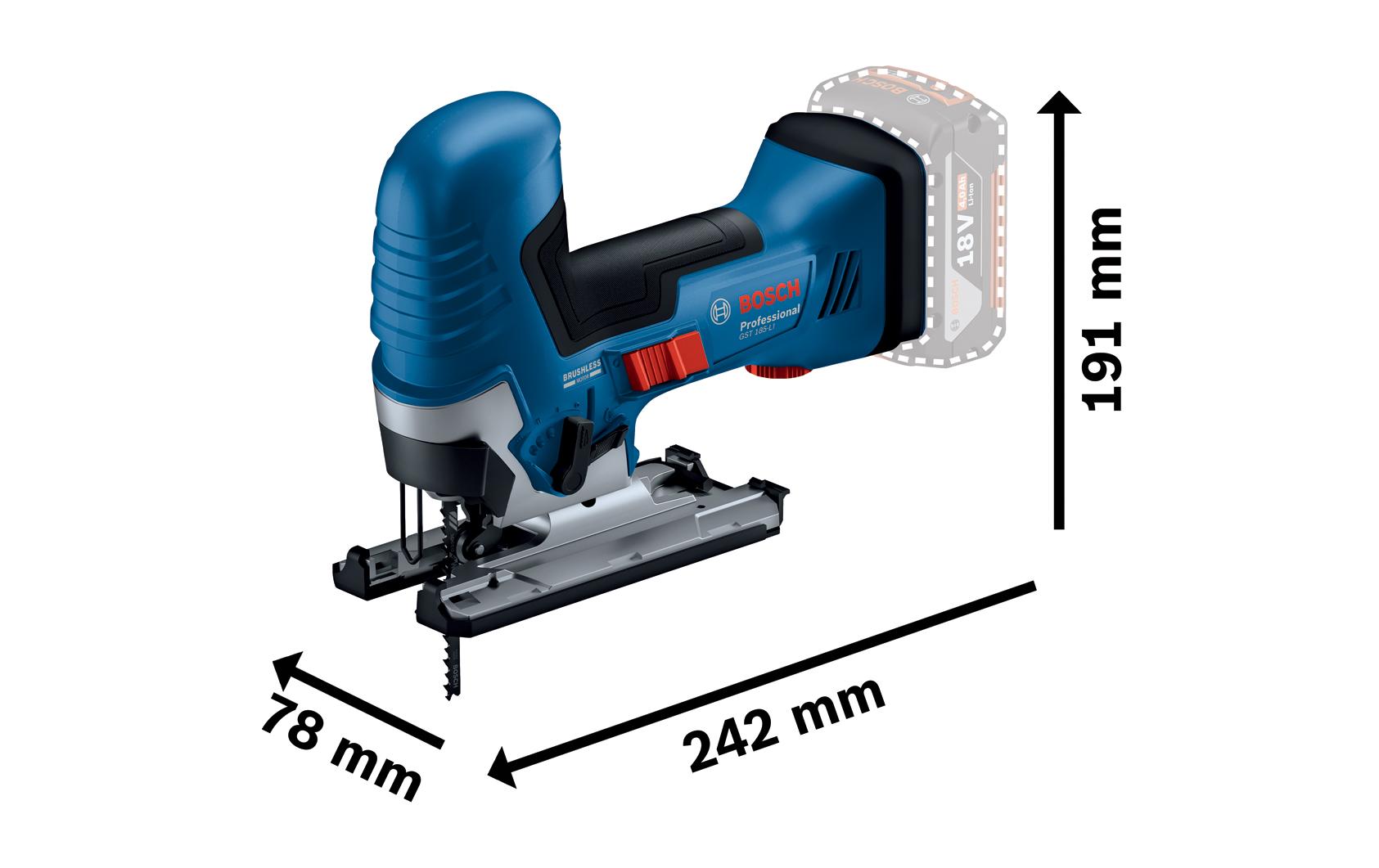 Bosch Professional Stichsäge  GST 18 V-125 S Solo