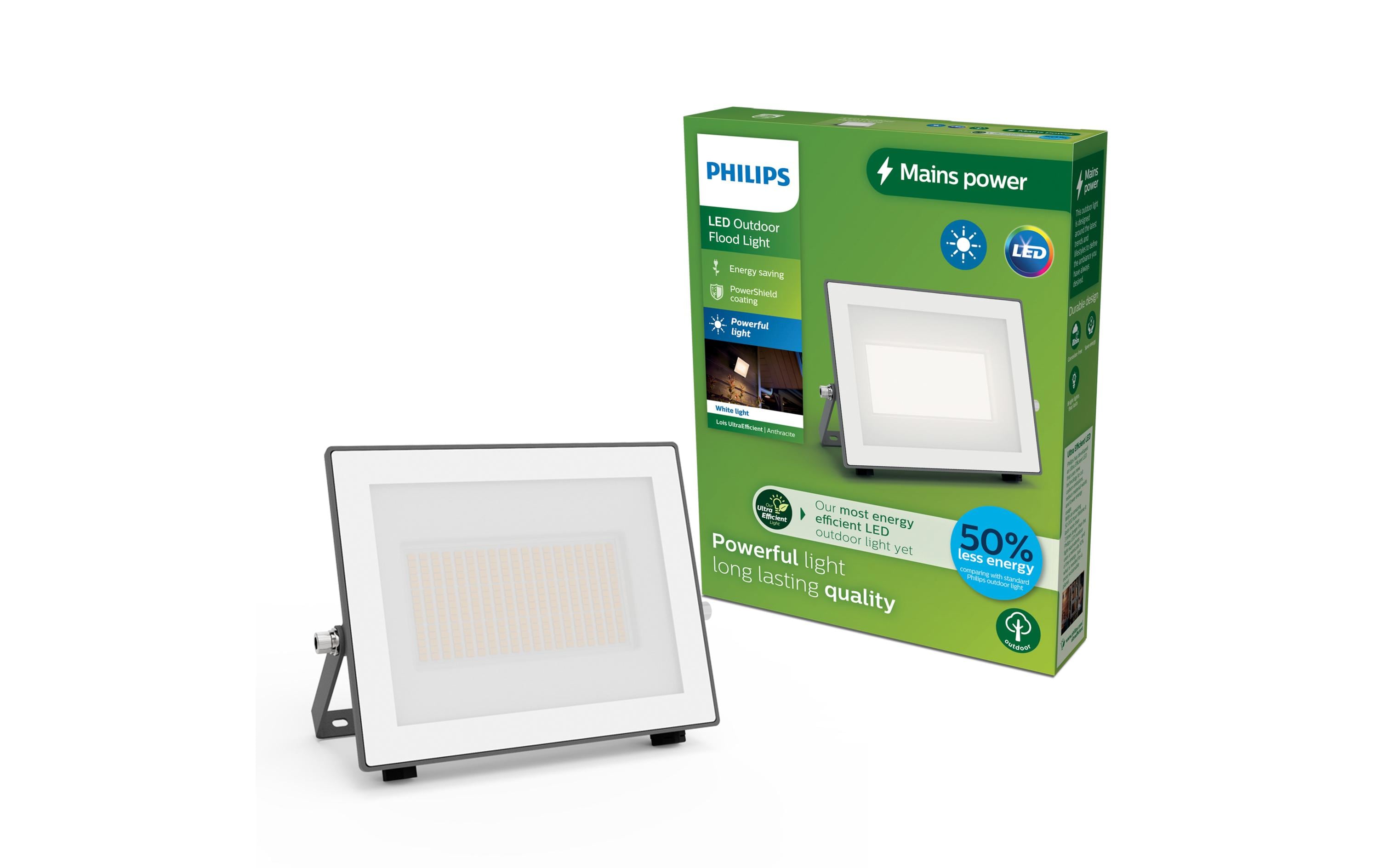 Philips Lois Flutlicht UE 24W 3000 K IP65 anthrazit 24 W Philips Lois Flutlicht UE 24W 3000 K IP65 anthrazit 24 W