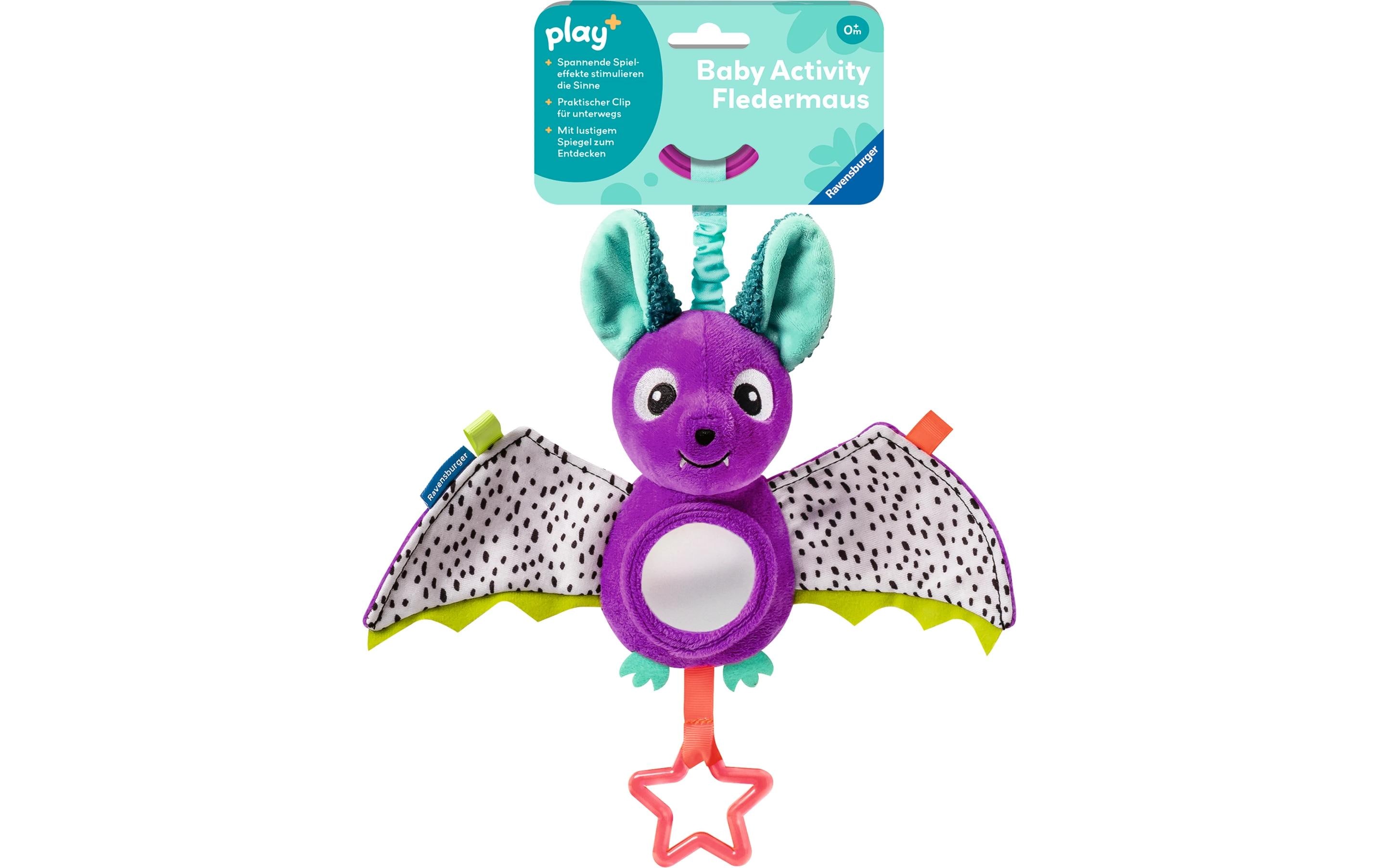 play+ Plüsch Baby Activity-Fledermaus