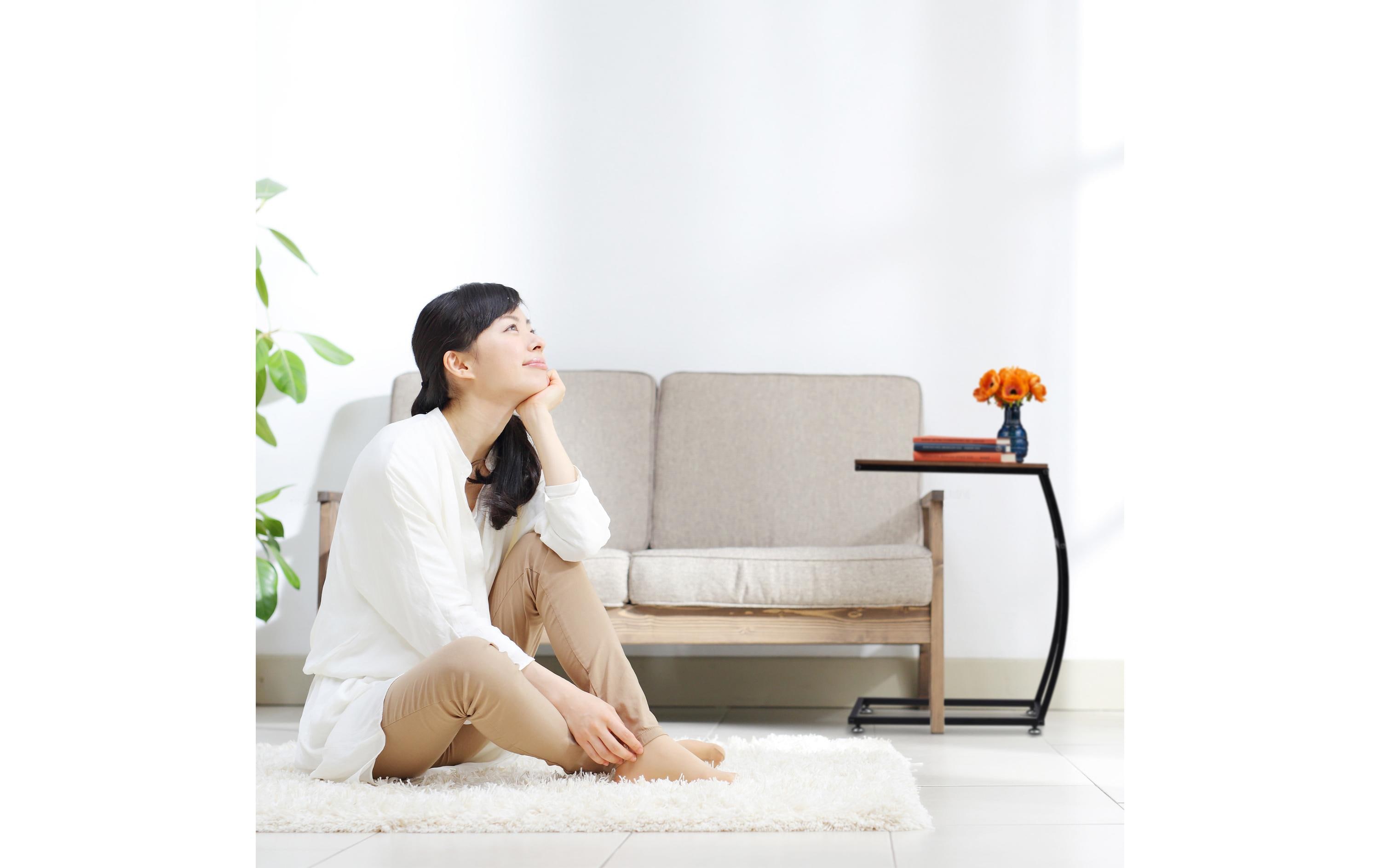 relaxdays Beistelltisch Industrial 47.5 cm x 58.5 cm, Braun/Schwarz