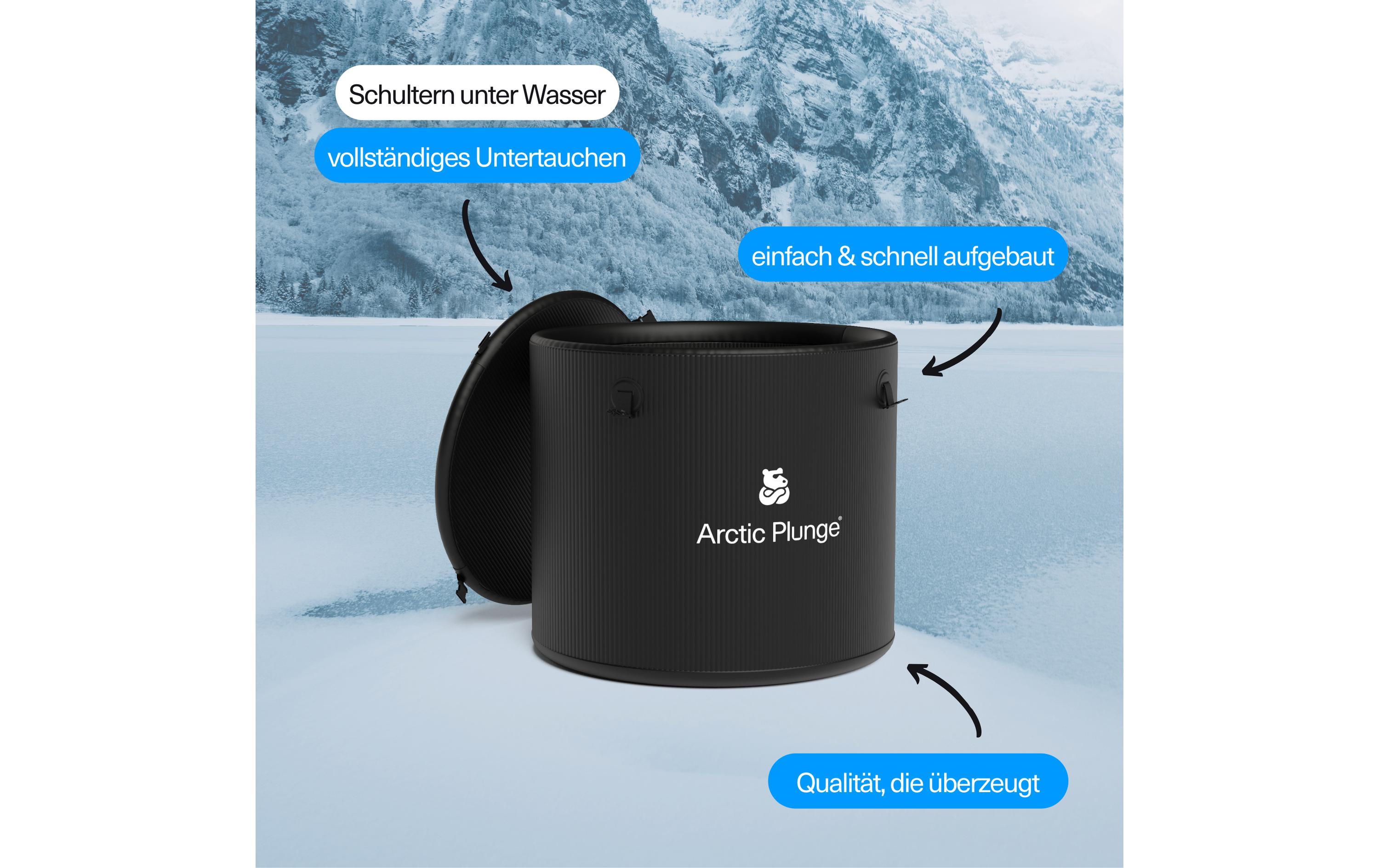 Arcticplunge Plunge Portable Eisbad, rund