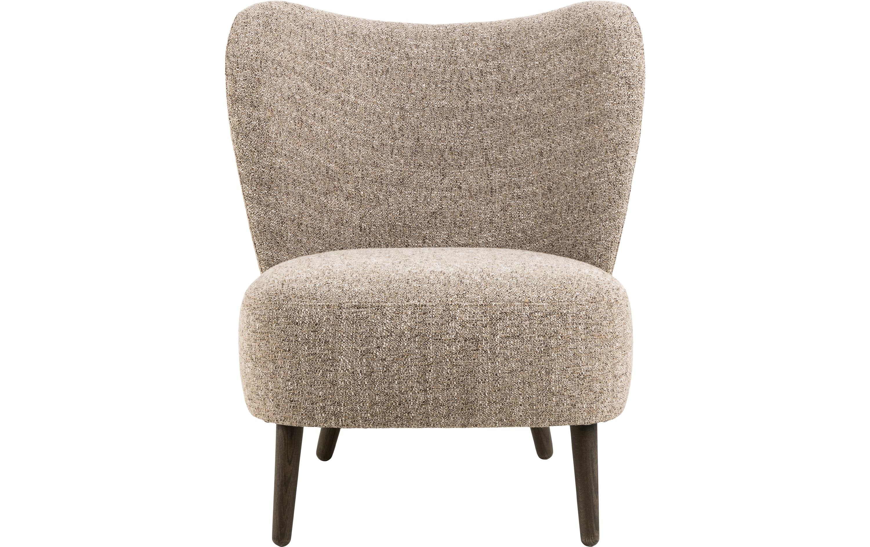 AC Design Sessel Elmont Eiche/Stahl, Beige