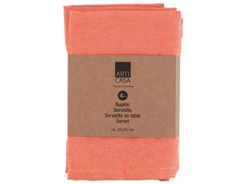 Arti Casa Servietten 35 x 35 cm, Orange Arti Casa Servietten 35 x 35 cm, Orange