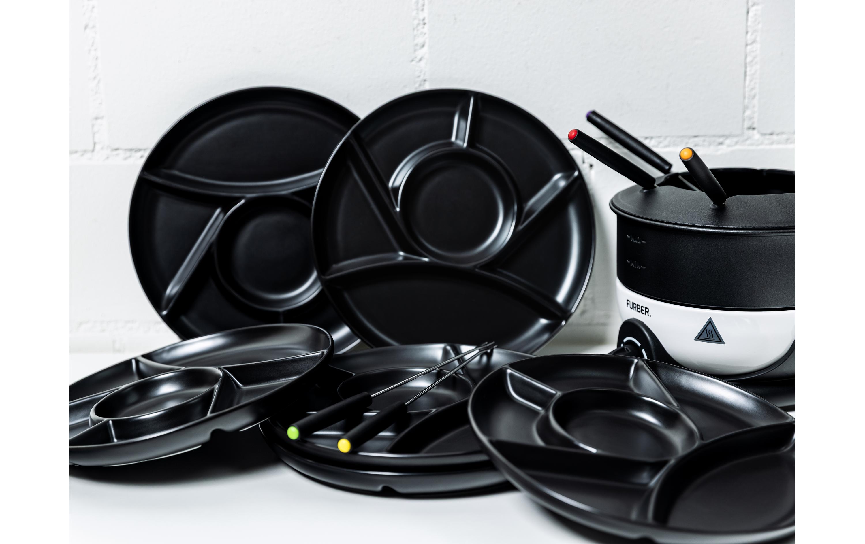 COCON Fondueteller 6 Stück Schwarz matt COCON Fondueteller 6 Stück Schwarz matt